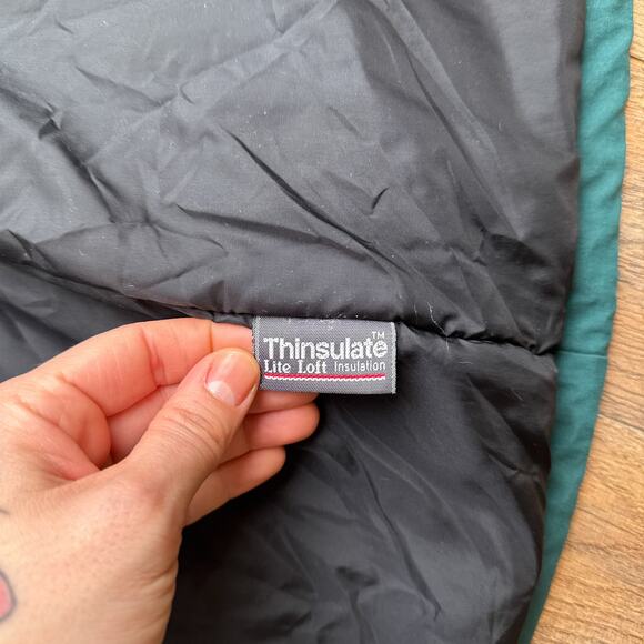 Vintage LL Bean Snow Jacket Men's Medium Tall Green Thinsulate Waterproof 90s - Picture 9 of 13